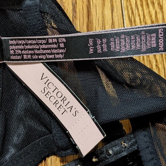 Victoria's Secret Very Sexy Push Up Racer Back Velour Bra - Picture 4 of 5